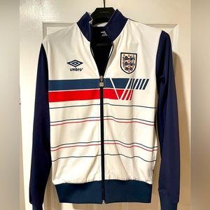 Umbro England retro soccer track jacket S